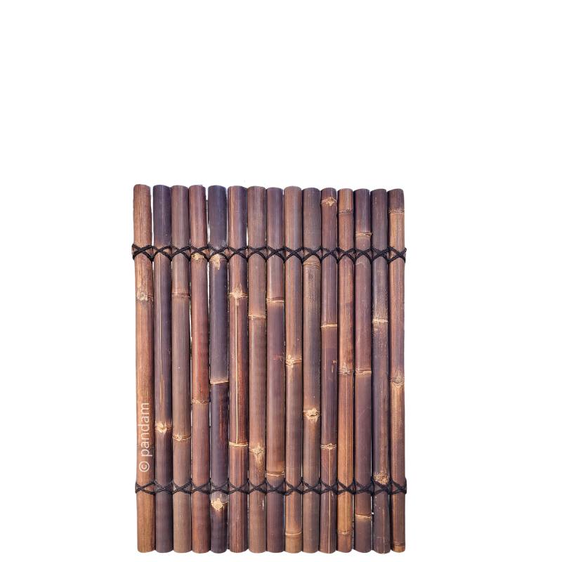 panneau demi bambou noir 120 cm