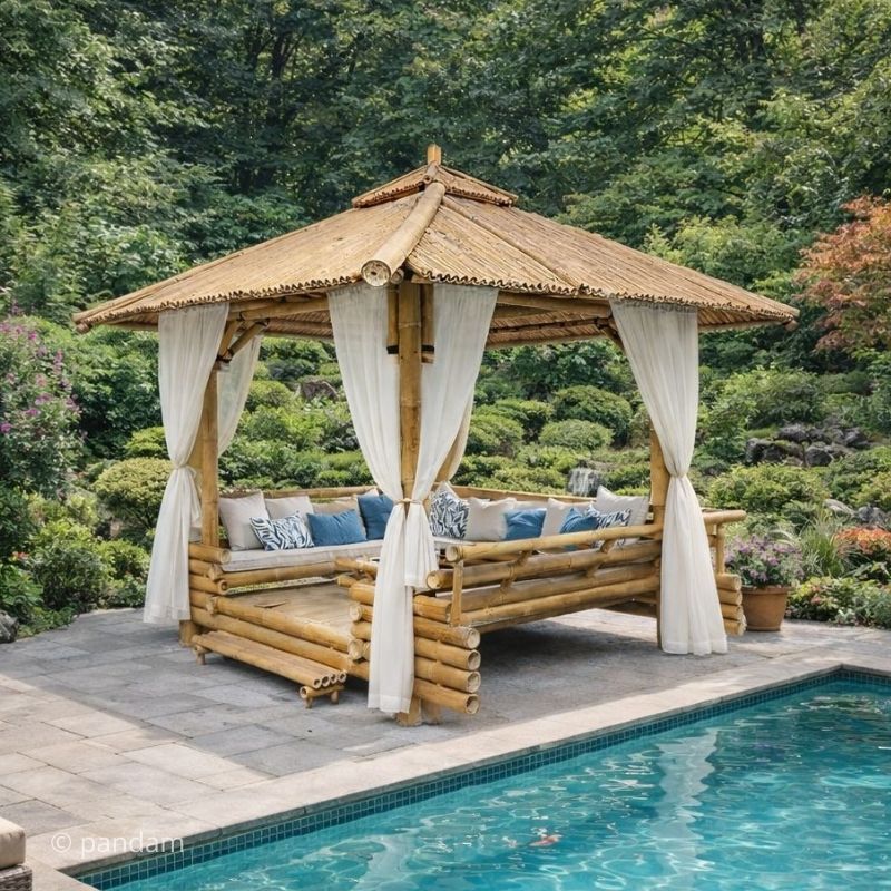 Gazebo en bambou