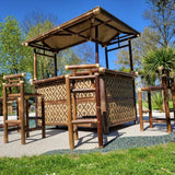 Tiki bar bambou noir