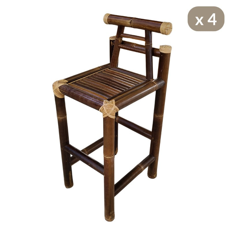 chaise haute bambou