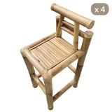 chaise en bambou clair