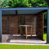 Rouleau de clôture en bambou noir