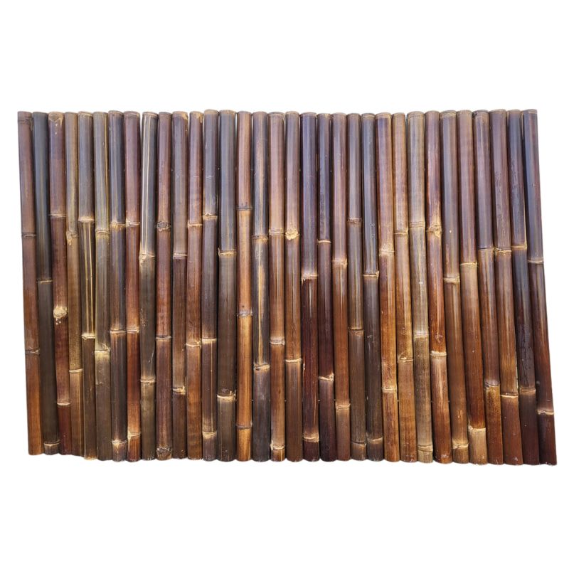 Rouleau de clôture en bambou noir 4-6 cm