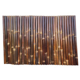 Rouleau de clôture en bambou noir 4-6 cm
